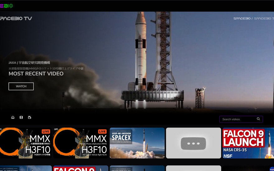 SpaceBio TV, cobertura de lançamentos ao vivo